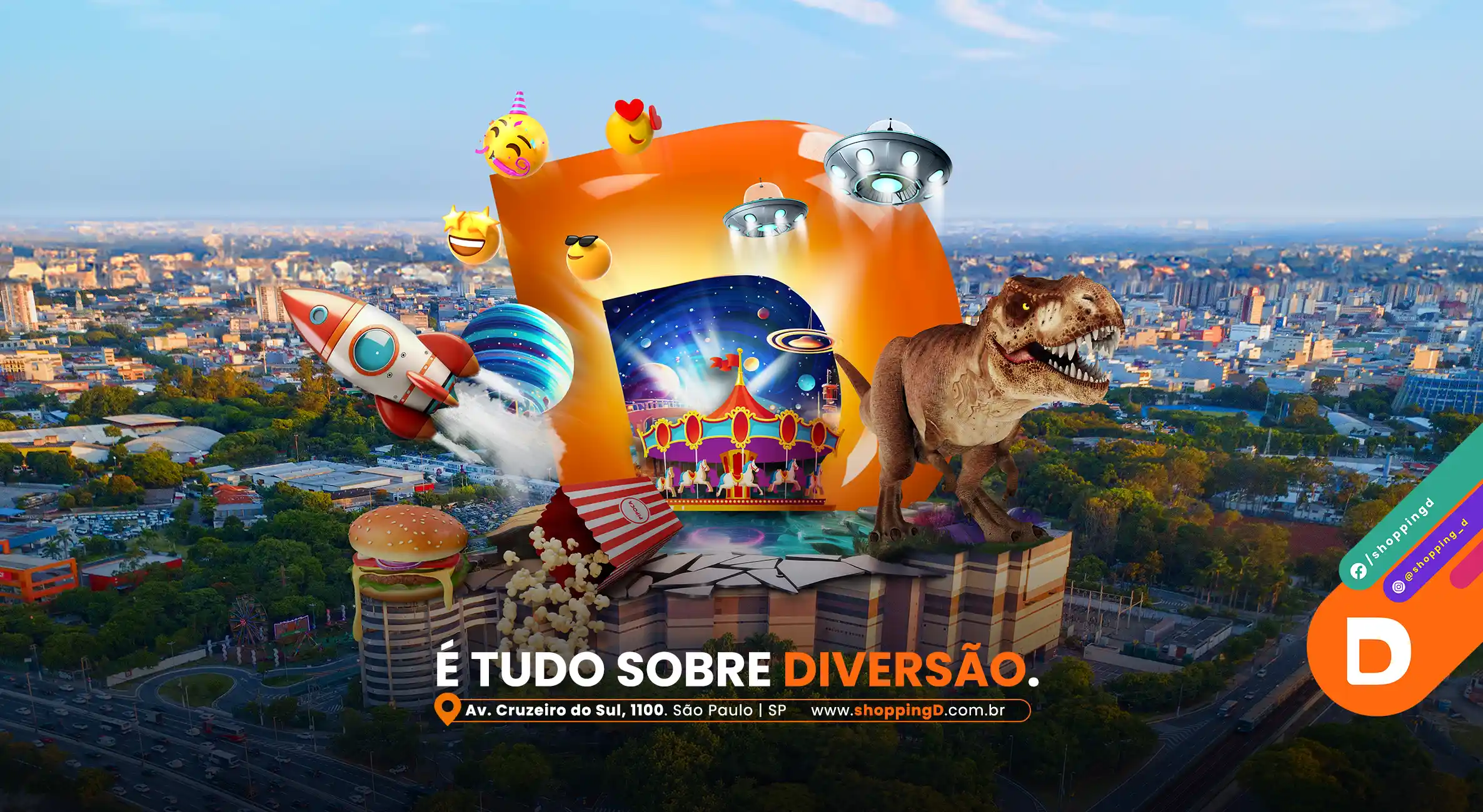 Diversão garantida para toda família no Shopping D - Shopping D